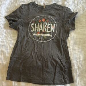 Concert BUILDING 429 Gray Graphic Women's T-Shirt M